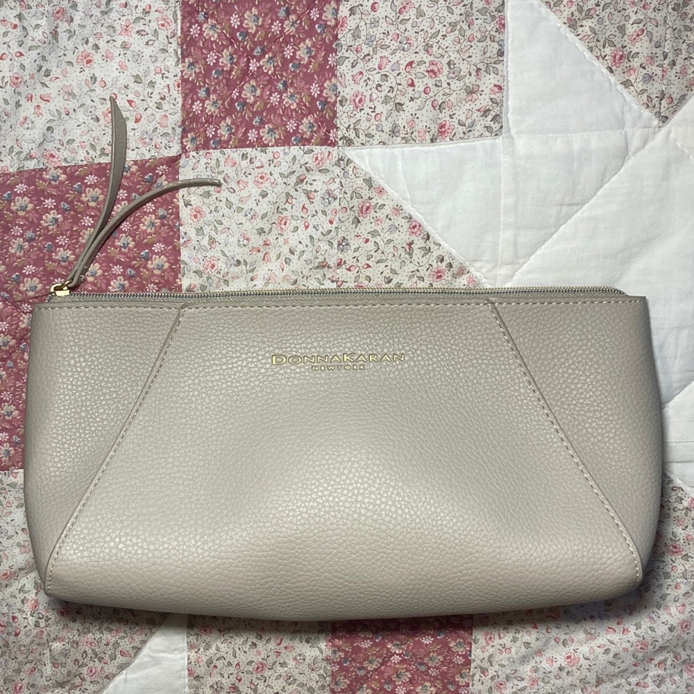 Donna Karan Like New Clutch Cosmetic Bag
